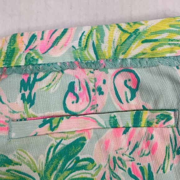 Lilly Pulitzer Womens Cotton Shorts Colorful Print Mid Rise Side Zip Size 0 * - Picture 11 of 11